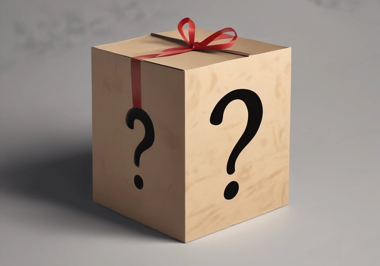 Close-up of a festive gift box with artisanal chocolates and nuts, decorated with pine cones.