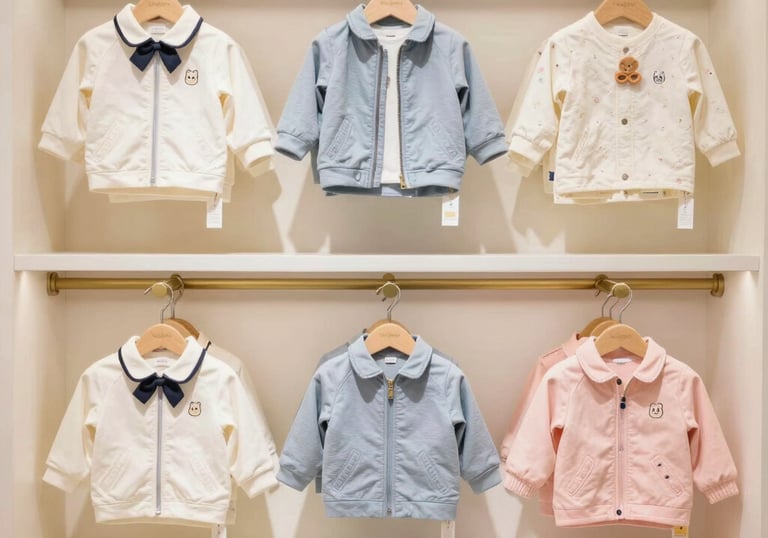 Tiny baby pants folded neatly next to a pair of baby shoes