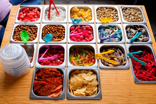 VARIEDAD DE TOPPINGS