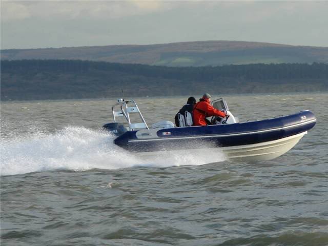 Our Avon 5.8m RIB at 30kts