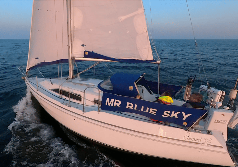 Mr Blue Sky our yacht at Blue Sky Seasports