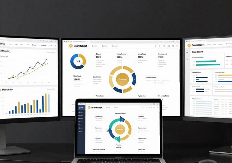 Close-up of a laptop screen showing a successful Google Ads campaign dashboard.