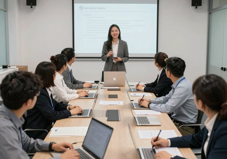 Cloud server racks glowing softly in a secure data center environment.