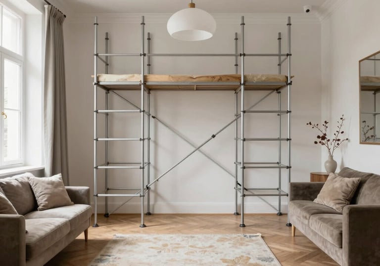 A team member painting a bright, freshly renovated kitchen wall.