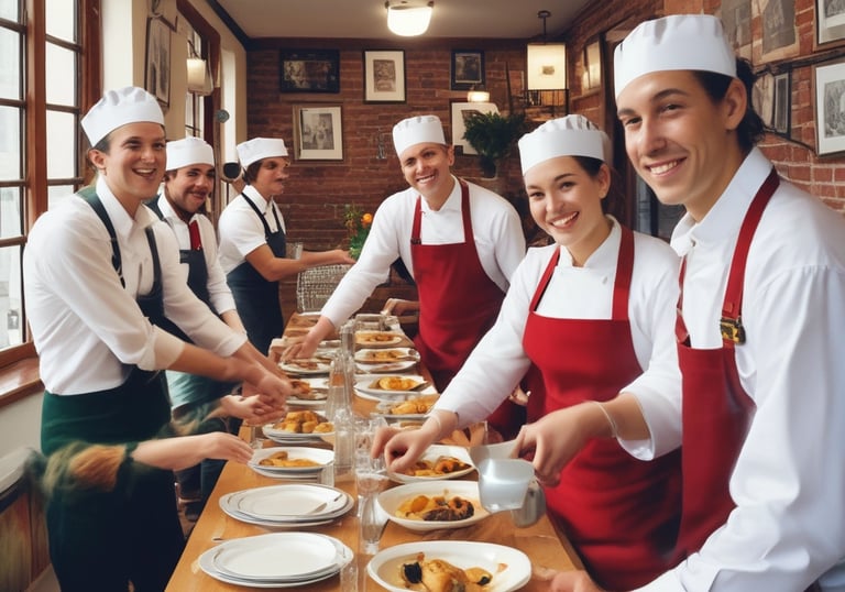 Skilled workers wearing safety gear on a bustling construction site.