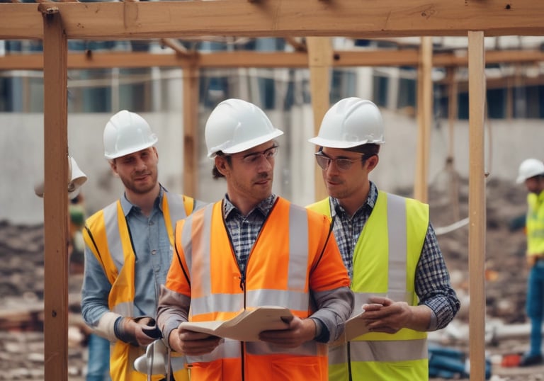 Hospitality staff warmly welcoming guests in an elegant hotel lobby.