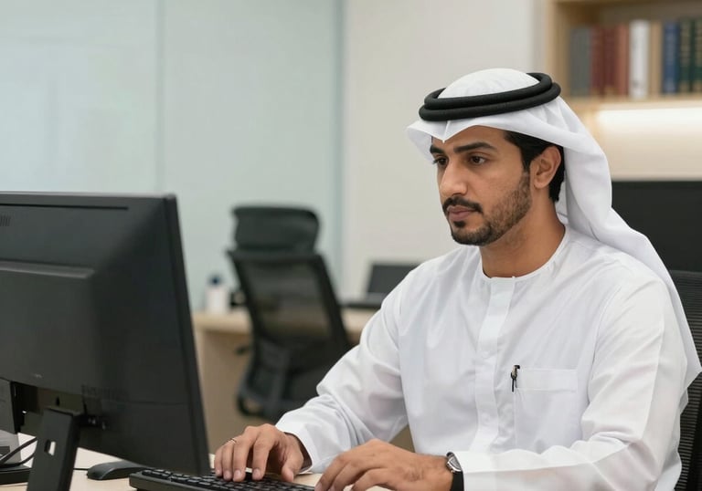 a man riding a skateboard down a street next to tall buildings