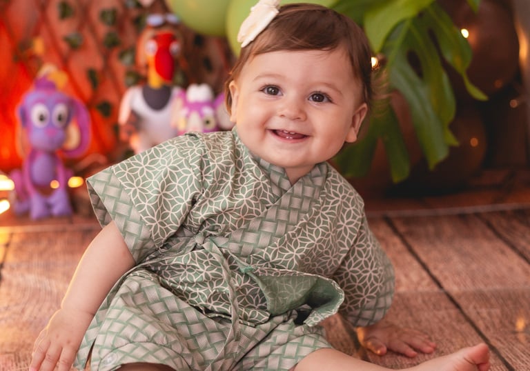 Conjunto infantil (camisa e bermuda) para criança pequena