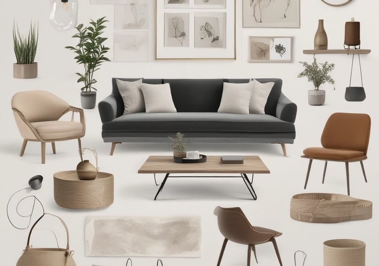 Soft white bedroom featuring minimalist furniture and gentle natural textures.