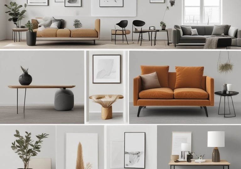 Cozy corner with light grey walls, a plush chair, and warm beige accents.