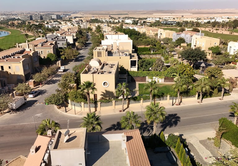 Allegria standalone villas aerial photo