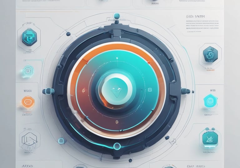 Visual of interconnected AI tools working together to streamline real estate business tasks.