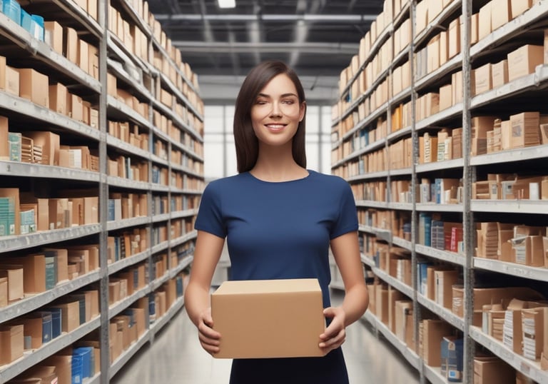 A friendly customer support agent assisting a client via headset.
