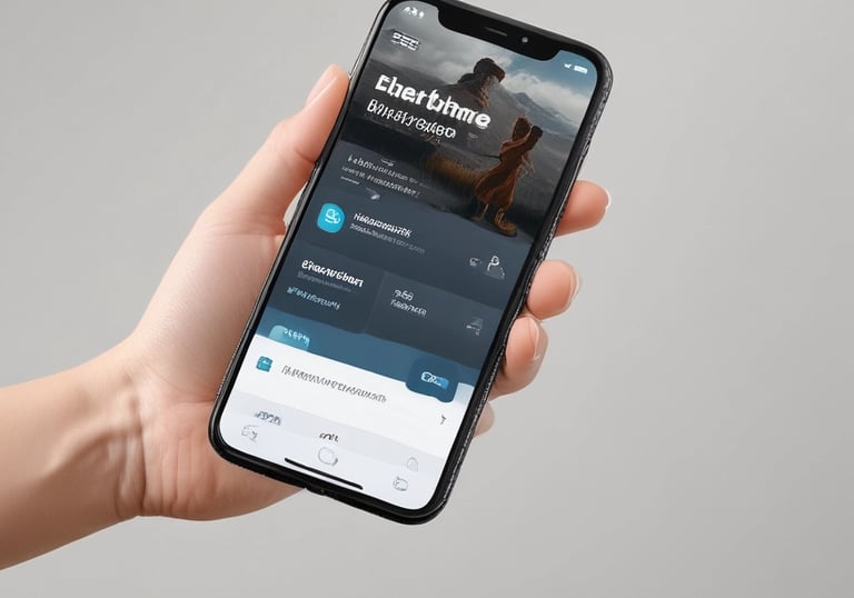 A close-up of hand holding a smartphone showing a Dayang Cell voucher purchase screen.