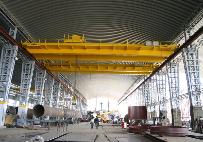 Self Support roof for heavy metal industries