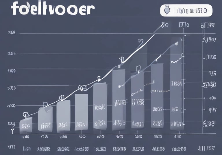 A smartphone displaying a flourishing Instagram profile with high follower count.