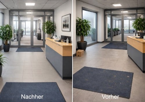 Vorher/Nachher Vergleich nach Reinigung