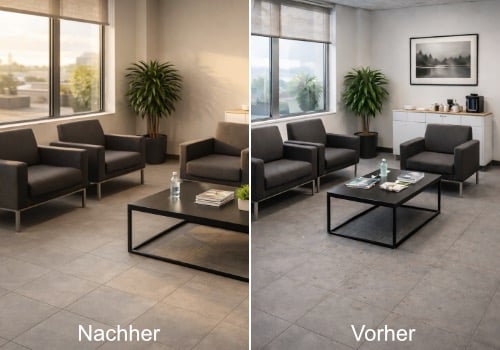 Vorher/Nachher Bild nach Reinigung