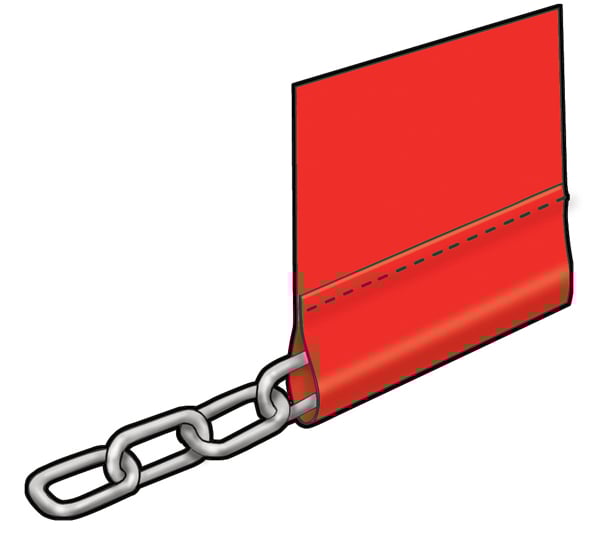 chain pocket for spray booth curtains smart repair curtain