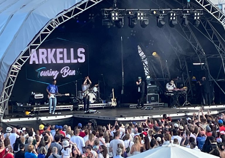 stage event cover repair and new