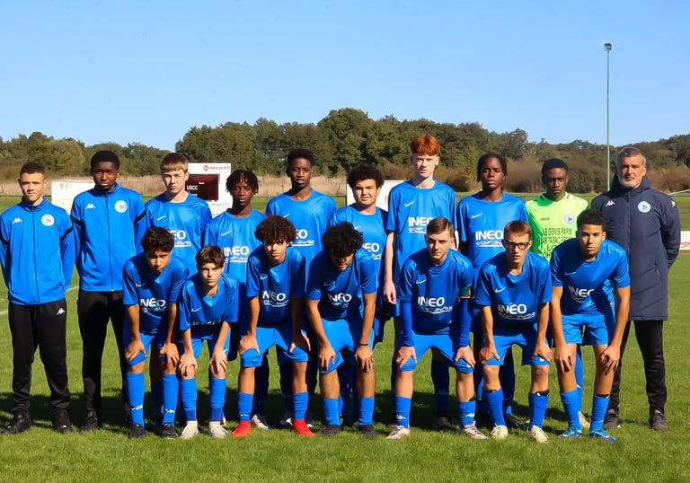 équipe de foot de face