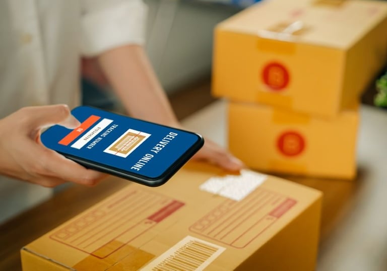 a person holding a cell phone in their hand