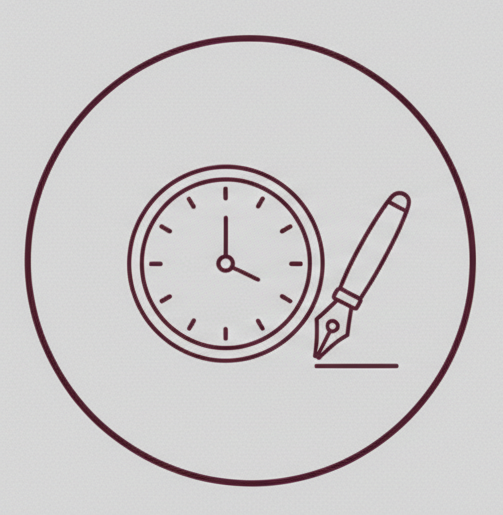 Icon representing a 30-minute clinical consultation intake.