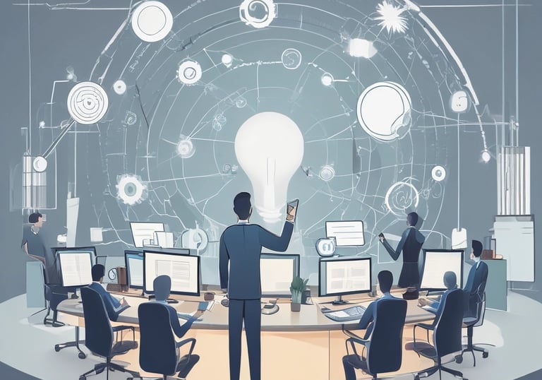 An abstract representation of interconnected gears symbolizing efficiency and streamlined processes.