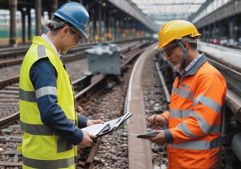 a man riding a skateboard down a street next to tall buildings