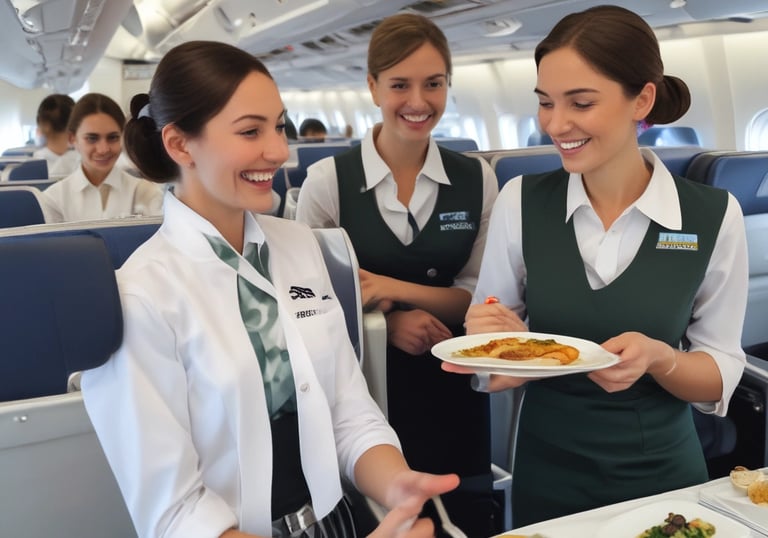 A group of aviation trainees participating in a hands-on workshop.