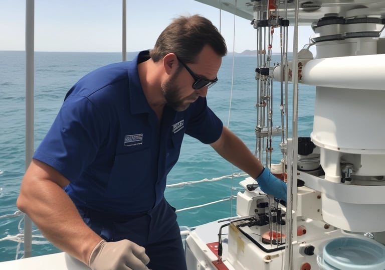 An engaging photo of scientists conducting experiments in the field.