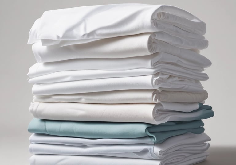 A satisfied customer receiving clean textiles.
