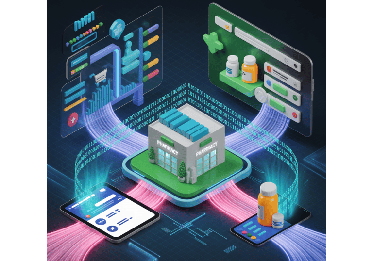 a building with a lot of different types of devices PharmaMarketing360