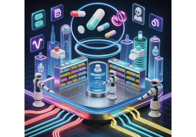 a smartphone phone with a phone and various medical devices PharmaMarketing360