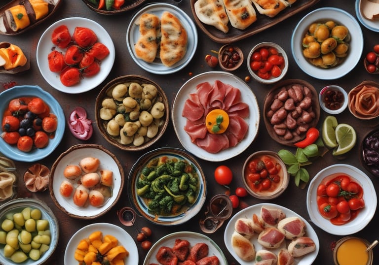 A black and white image capturing a social gathering or networking event in an indoor setting. Many people are mingling, standing, and conversing with one another. The environment features large structural columns, fluorescent ceiling lights, and industrial-style architecture. Attendees are casually dressed and some individuals appear to be holding drinks or plates.