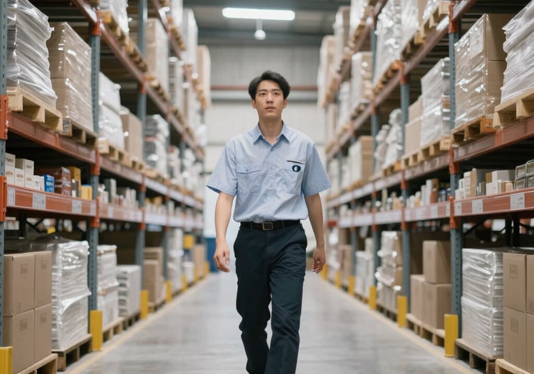 man pouring cements on road