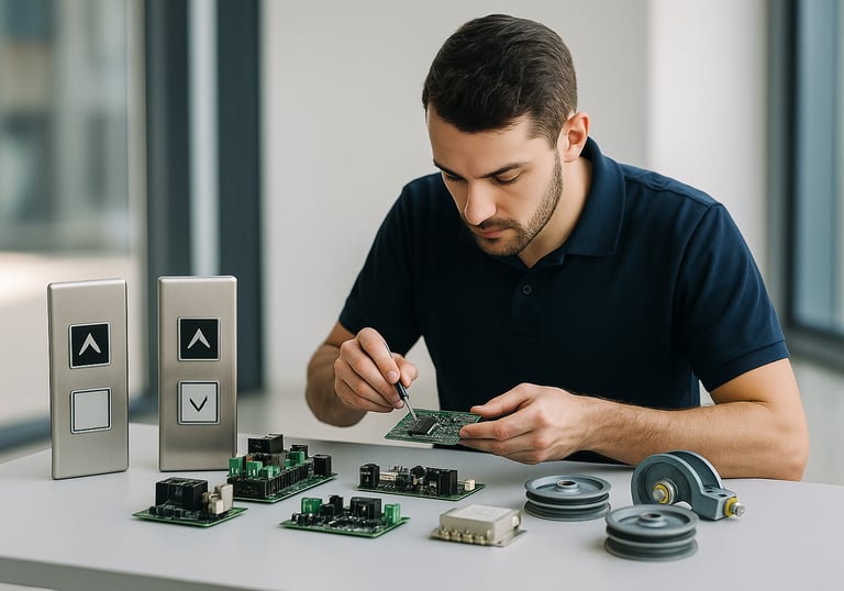 Evaluación de componentes para diagnóstico y selección de refacciones. Enko elevación.