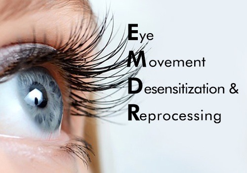 a woman's eye with the words eye movement