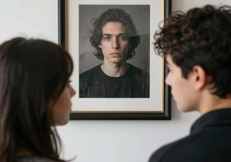 Artist painting a custom watercolor piece in a cozy studio filled with natural light.