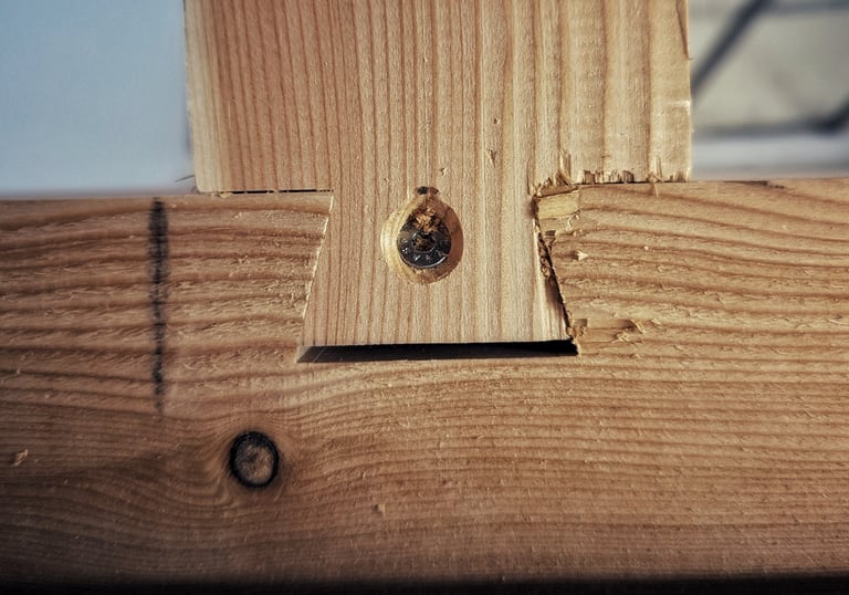 détail queue d'aronde