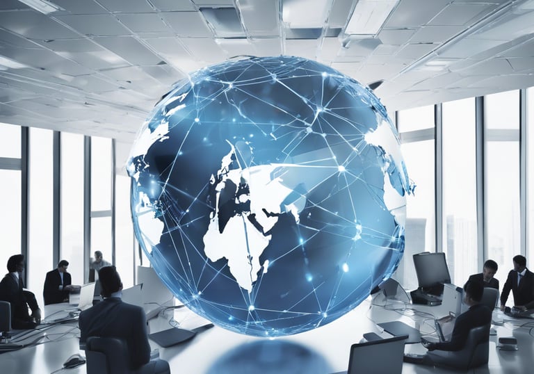 three person pointing the silver laptop computer