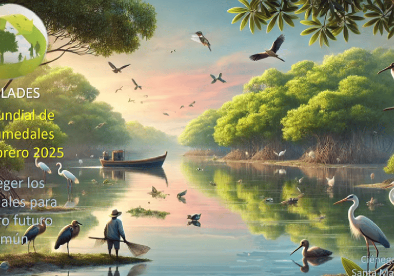 Imagen artística de la Ciénaga Grande de Santa Marta