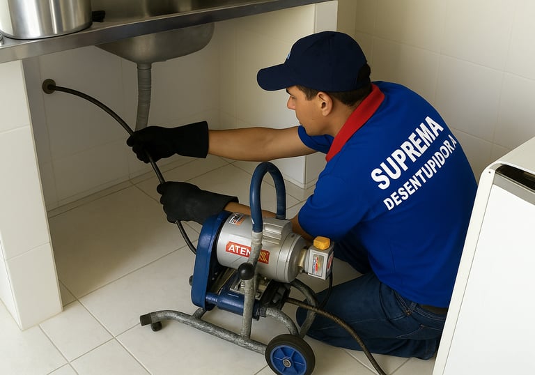 desentupidora de pia