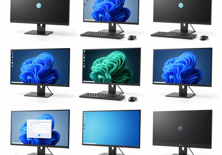 A close-up of a refurbished server rack glowing with green indicator lights.