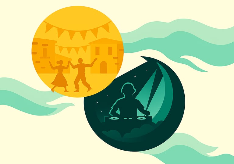 Grafica Mallorca Unlocked per guida eventi weekend a Maiorca