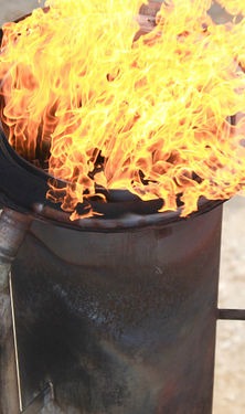 flare gas flame