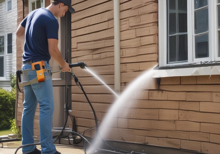 Professional power washing services to your home and deck.
