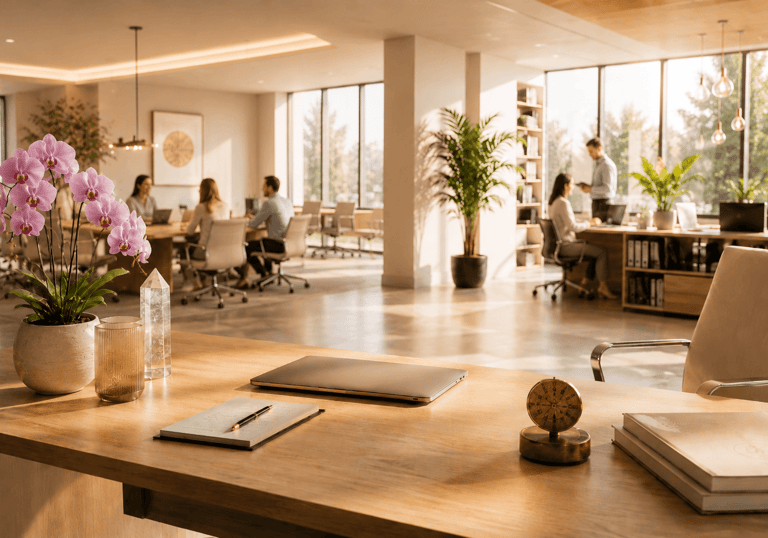 bureau harmoniser dans une entreprise grace au feng shui