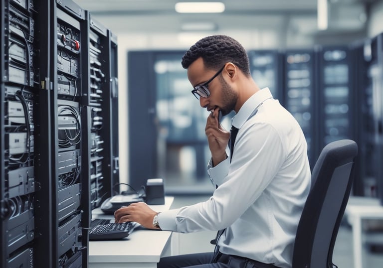 Close-up of secure data storage devices representing cloud and local backup solutions.
