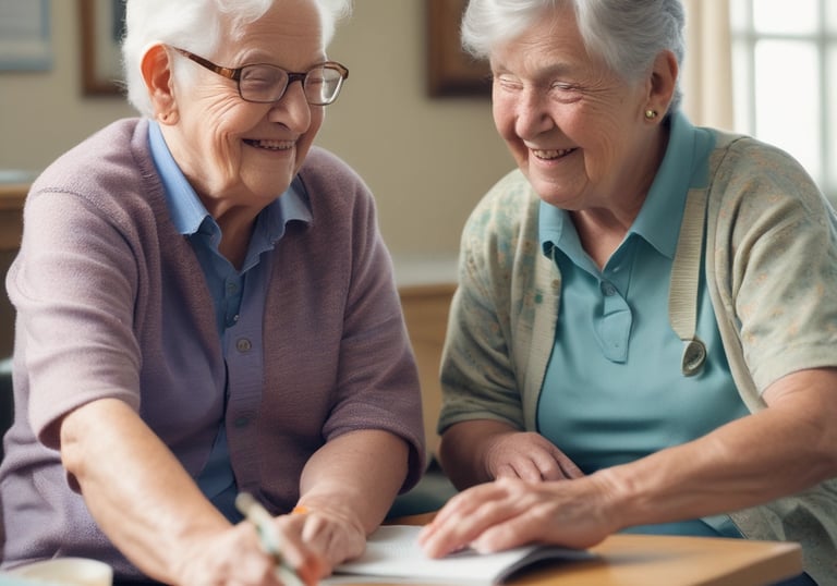 A vintage typewriter with green housing holds a sheet of paper with the word 'TELEHEALTH' typed on it. The scene is set on a wooden surface.